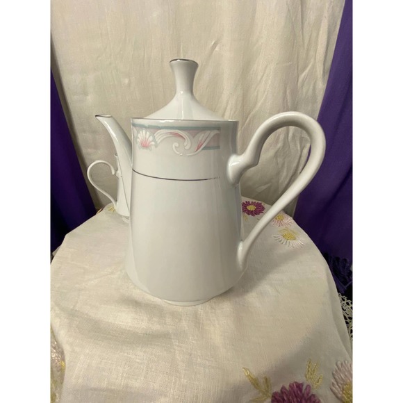 3 Piece Tea Set by Crown Ming Fine China, Tienshan Coquille pattern. Jian Shiang - Picture 14 of 14